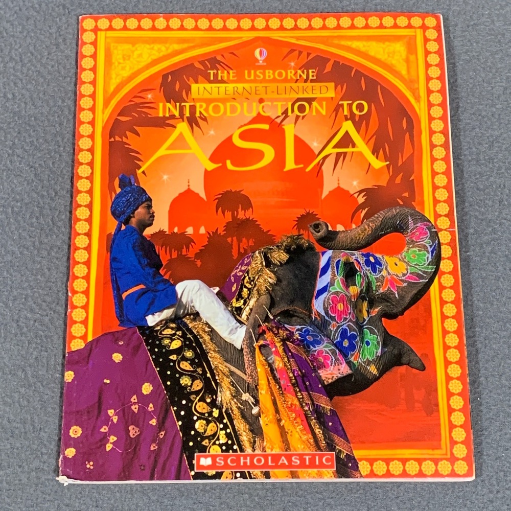 Usborne Introduction to Asia Kids Book Paperback Internet Linked Educational Geo